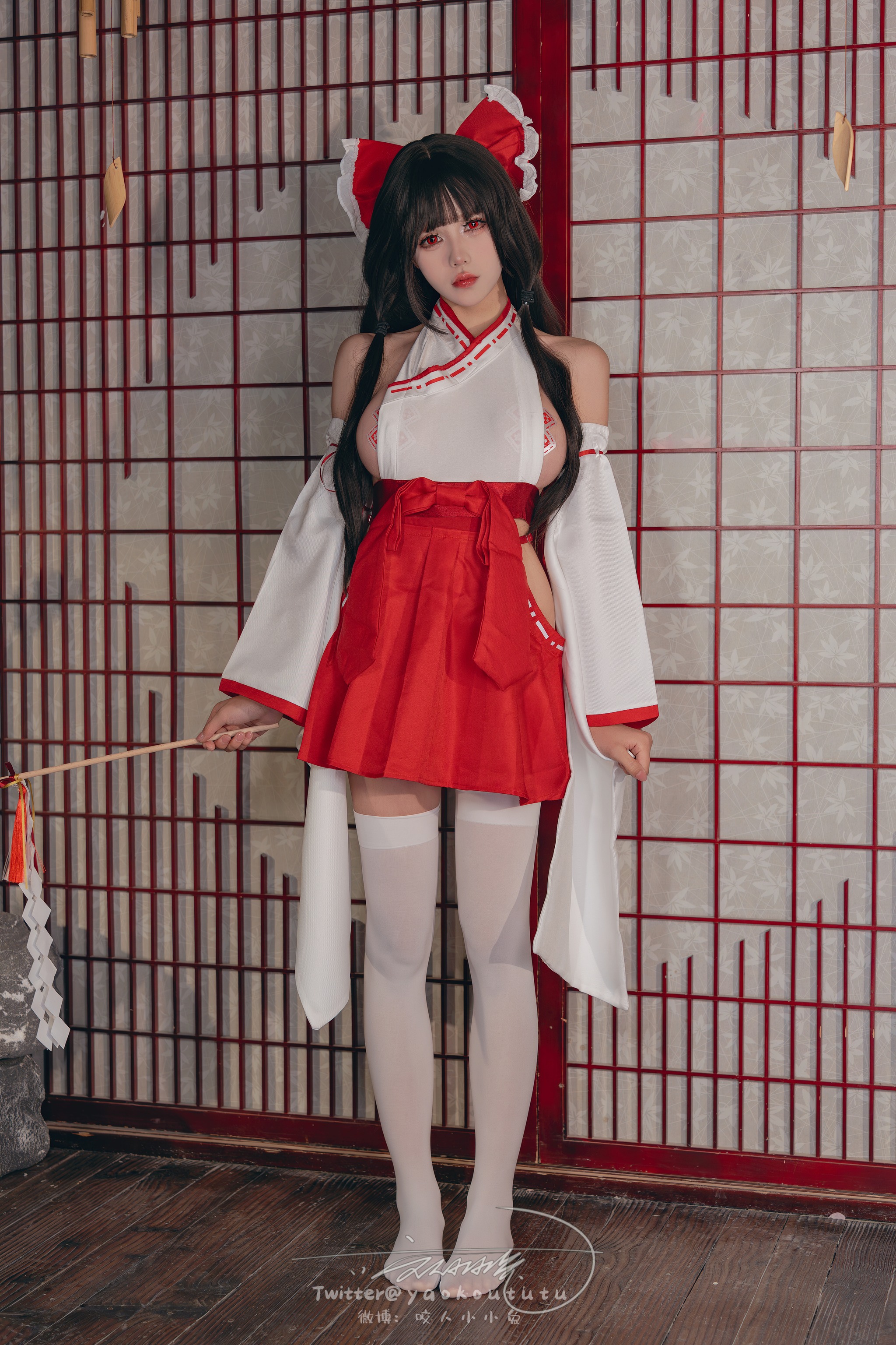 咬一口兔娘 - NO.127 (黏黏团子兔) 狐之灵梦 [70P2V]-XikXak